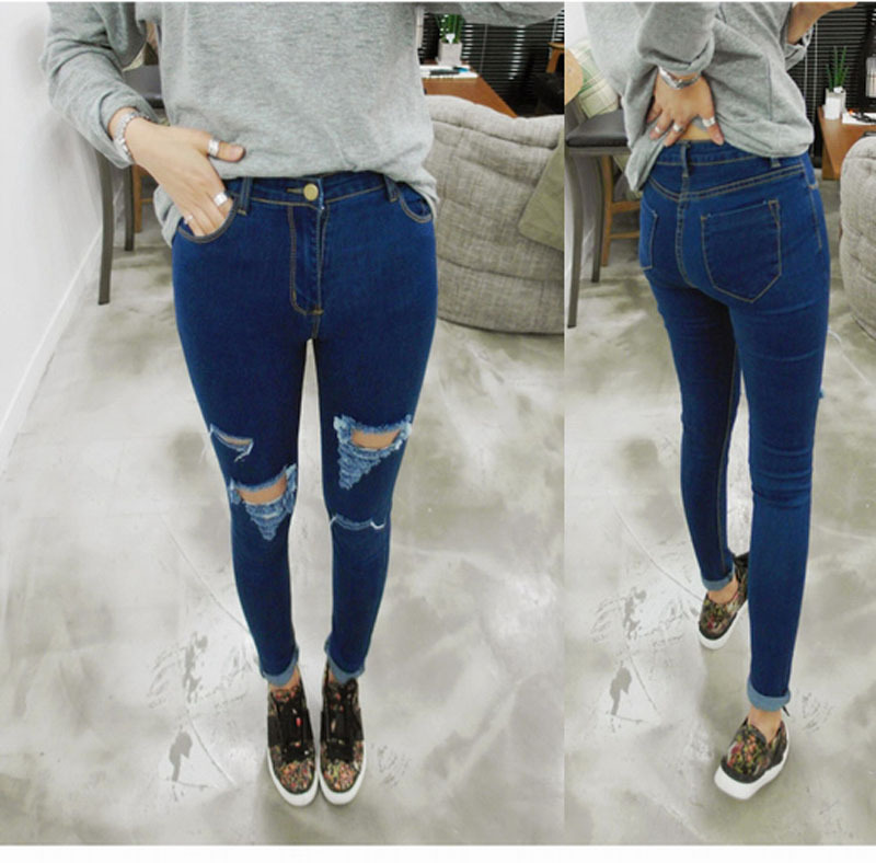 Ladies high waisted slim leg jeans – Global fashion jeans models