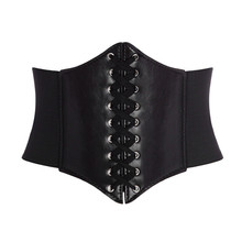 2015 New Hot Sexy Lingerie Black Gothic Underbust Cupless Waist Training Corset Bustier Top Lace Up