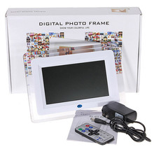 Multi functional 7 TFT LCD Digital Photo Picture Frame MP3 MP4 Player Alarm Clock Light Flashing