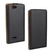 For ZTE Blade 2 Case Black Classic Flip Real Leather Cover Case For ZTE Blade 2/ L2 Protective Shell Phone Bag