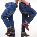 2017 New Plus Size 46 Mens Jeans Trousers Straight Casual Men Loose Fit Denm Jeans Pants