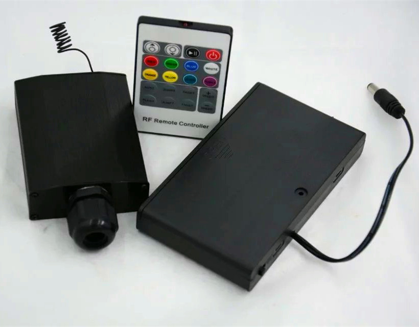 Description Picture 4 of item5w led fiber light source,with 20key RF remote controller,with battery box