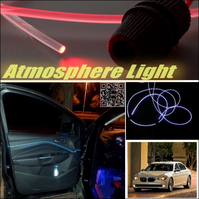 Car Atmosphere Light Fiber Optic Band For BMW 7 F01 F02 2008~2015 Interior Refit No Dizzling Cab Inside DIY Air light