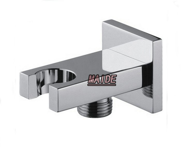 Brass chrome wall mounted hand shower bracket shower head holder with Hose Connection Connector Wall Elbow Unit Spout