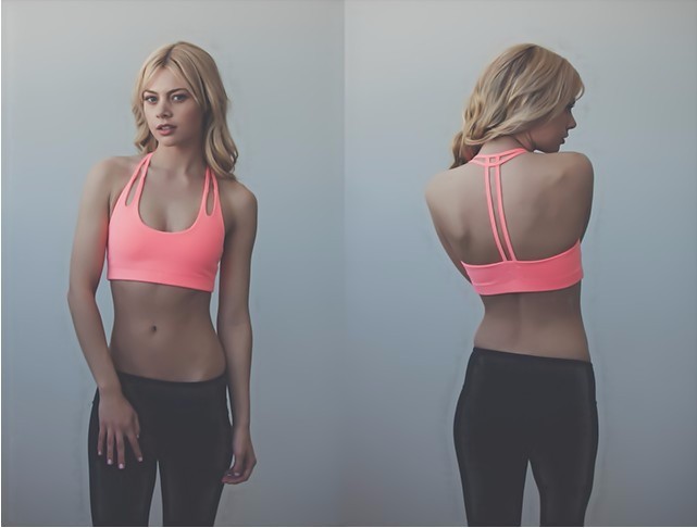 2016 New Sexy Yoga Bra Wireless Push Up Sport Yoga Tops For Women Fitness Running Tank Tops Backless Sleeveless Shirts (2)