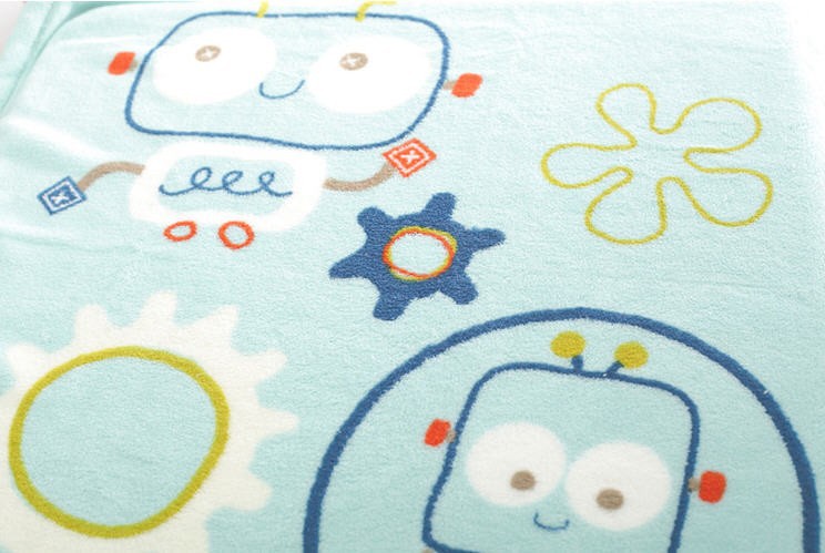 robot baby blanket