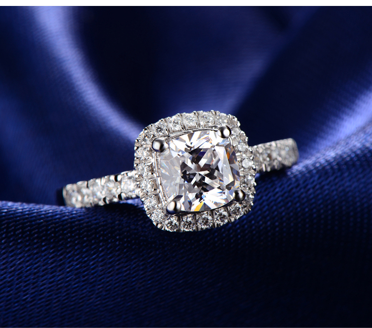 Cushion cut engagement rings 1 ct