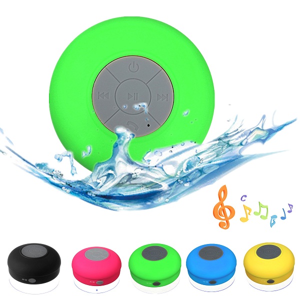 Portable Subwoofer Shower Waterproof Wireless Bluetooth Speaker Car Handsfree Receive Call Music Suction Phone Mic For iPhone