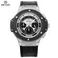 MEGIR Men Chronograph Waterproof New Style Casual Watch Large Dial 24 Hours Function Military Sport Watch