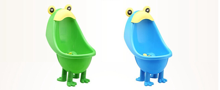 Kawaiii Frog Baby Potty Urinals Boy Cute Children Potty Toilet Training Kids Urinal Plastic Animals Standing Potties With Foot (13)