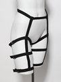 2016 new fashion women sexy harness belt Trinity Black Caged Collar constraint garters