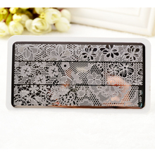 BP L030 Full Lace Plate Nail Art Stamp Template Image Rctangular Stamping PLates BORN PRETTY 12