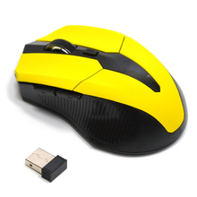 2 4G USB Red Optical Wireless Mouse 5 Buttons for Computer Laptop Gaming Mice