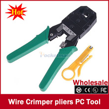 2015 nuevo Cable arrugador que prensa alicates PC herramientas de red herramientas de mano alicates RJ45 RJ11 RJ12 alta calidad productos para el hogar