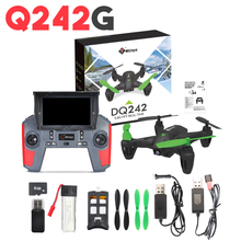 WLtoys Q242G Mini 5.8G FPV Video 2MP Real-time camera 2.4G 4CH 6-Axle 360 Degrees Flip RC Quadcopter Drone with 2.0MP Camera RTF