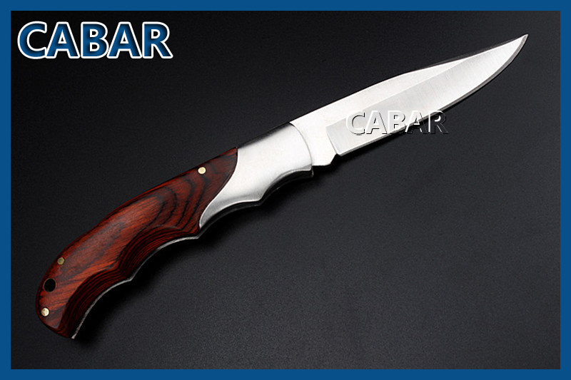 CABAR 2015 New Arrival 85mm Single Blade Hunting Camping Diving Outdoor Knife Top Quality Blade Fold