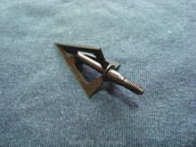 Free shipping High quality steel 125 grain 6 Pcs arrowhead broadheads hunting arrow heads 3blades for