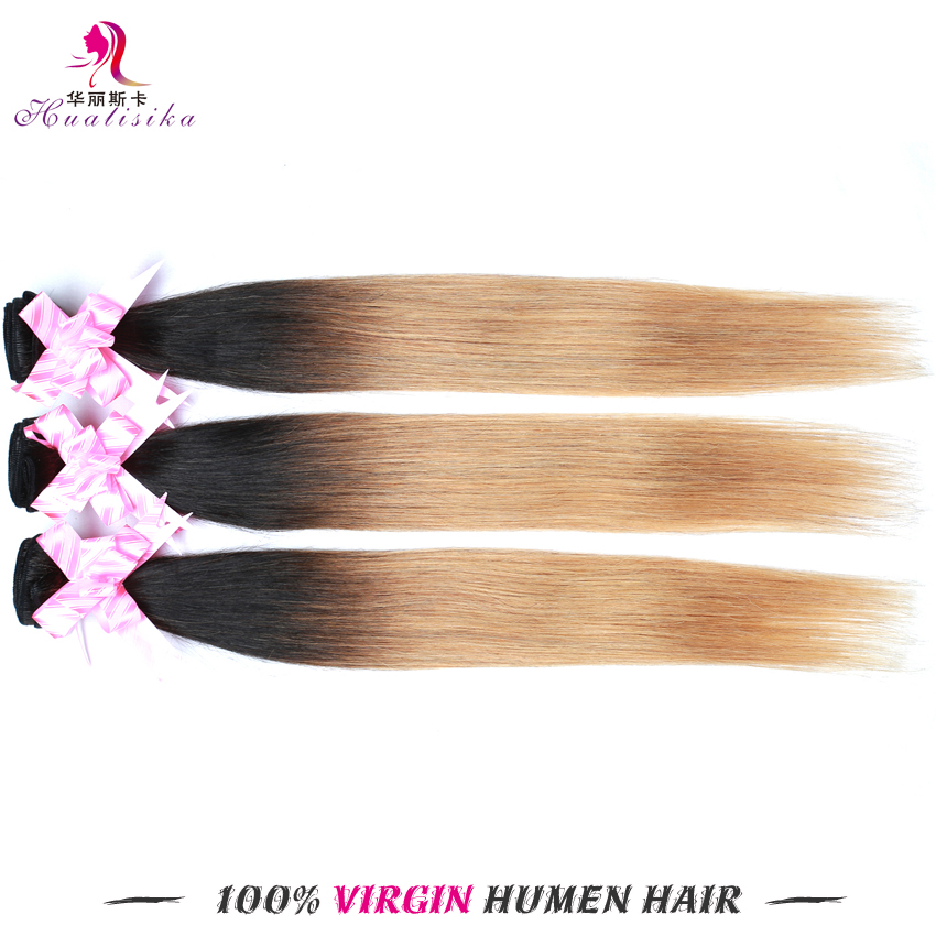 6a peruvian virgin hair ombre straight human hair bundles honey blonde ombre virgin hair 3 bundles mocha peruvian straight hair