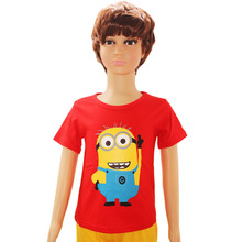 2015 Summer Style Despicable me Minions Clothes T Shirts For Girls Boys t shirts Kids Short