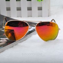 New 2015 Fashion Sunglasses Men Women Girls Cool Bat Mirror UV Protection Aviator Sun Glasses Eyewear