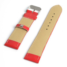 2015 New Fashion High Quality Thread Soft Durable 7 Colors PU Leather Waterproof Watch Strap Men