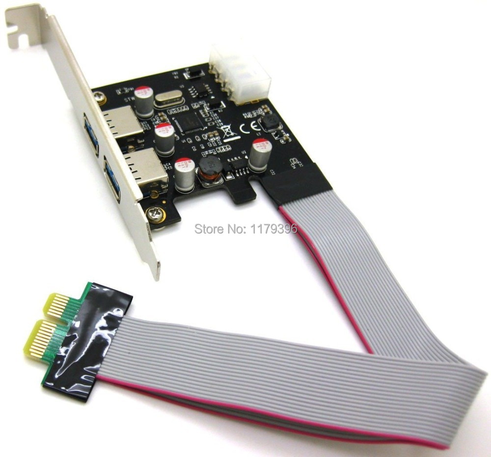 Купить 2 порта usb 3.0 usb3.0 концентратор для pci-e pci express карты ...