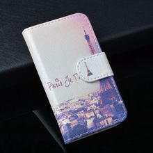 Hot Item Pattern Leather Case Cover For HTC T328W Desire V / Desire X T328e,with stand function and card slots, free shipping