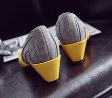 Genuine Leather Pointed Toe Wedges Shoes Horse Hair 2016 New Spring High Heeled Shoes Pigskin Fashion
