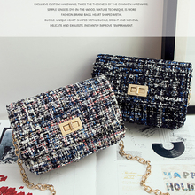 Women’s handbags 2016 woolen clutch chain bag small lock button clutch top-handle bags shoulder bag cross-body women’s small