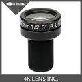4K LENS 7 2MM Lens 1 2 3 Inch 10MP IR 47D HFOV NON Distortion for