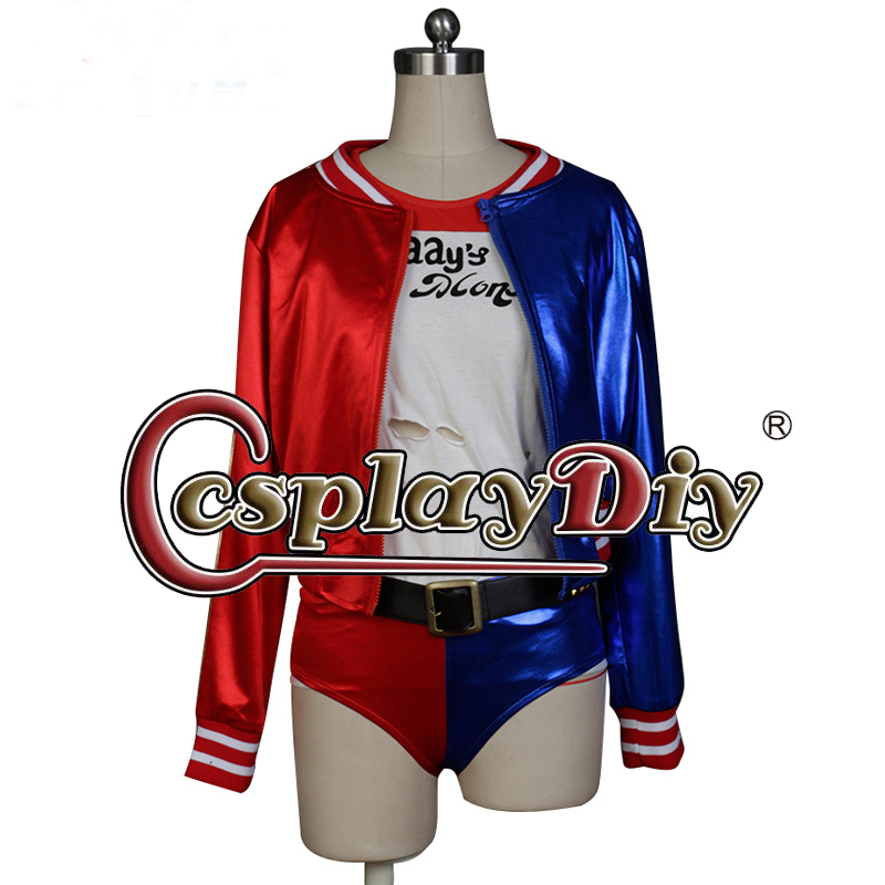 Batman Suicide Squad Harley Quinn Cosplay Jacket DC Comics Adult Women Halloween Costume Custom Made D0821