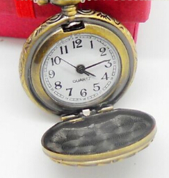 Hot fashion pocket watch retro trumpet butterfly X...