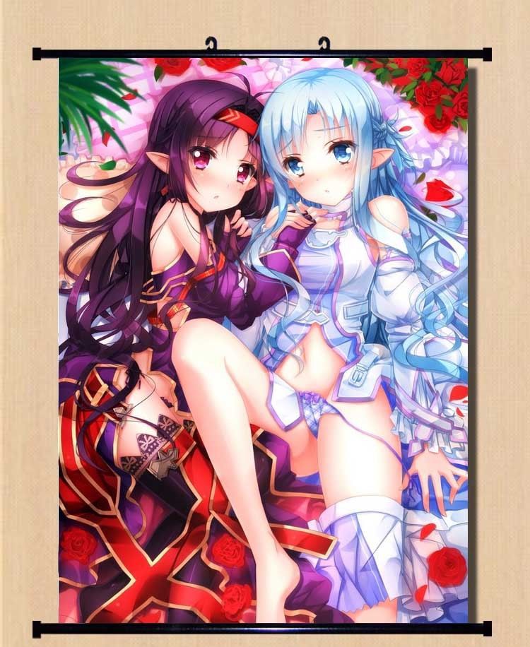 Home Decor Wall poster Scroll Sword Art Online Mother s Rosario Japan Cosplay X0