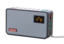 Tecsun ICR-100 ICR100 FM Portable Radio receiver with Digital Recorder MP3 Player speaker + 1GB TF/Micro SD Card+Li-battery