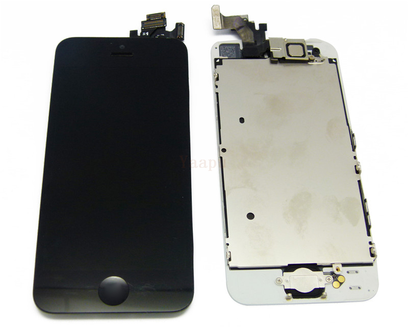 Black Full Front Touch Screen Digitizer LCD Display Repair Assembly For iPhone 5 lcd complete with parts
