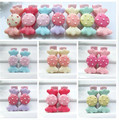 6 Pcs lot Cute Hair Clip Kids Girl Candy Color Hairpin Hair Accessories Resin Princess Barrettes