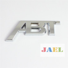 Auto 3D Silvery Chrome ABT Logo for Volkswagen Emblem Decal Badge Sticker