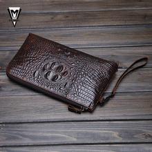 Crocodile Leather Wallet Men Wallet Alligator Male Genuine Brief Fashion Long Design Men Wallets Cowhide wallet