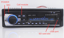 2015 Year New 12V Bluetooth Car Stereo FM Radio MP3 Audio Player 5V Charger USB/SD/AUX/APE/FLAC Car Electronics Subwoofer