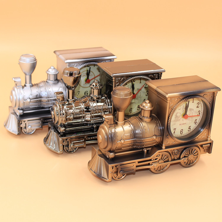 New Cool Kids Alarm Clock Creative Retro Steam Shape Needles