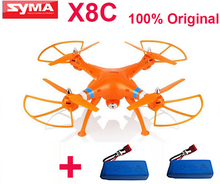 (With two batteries) original Syma X8C Venture 2.4G 4ch 6 Axis with 2MP Wide Angle Camera RTF RC Helicopter like DJI Phantom