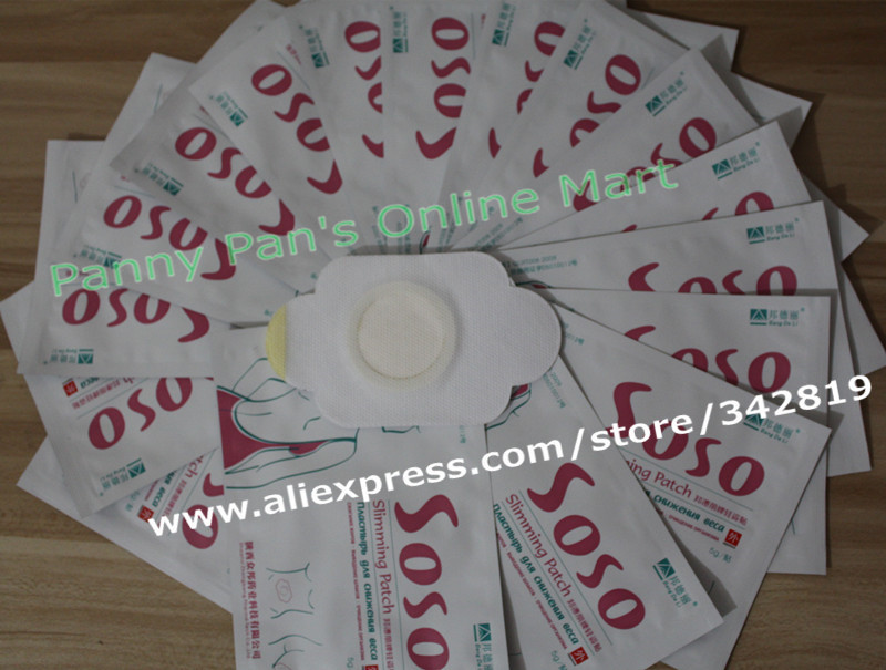 50 Pieces SOSO Slimming Lose Reuce Weight Patches Plaster Free Shipping