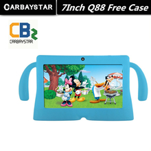 7″ Tablet PC Android 4.42 Google A33 Quad Core 1GB+8GB WiFi Dual Camera 7 Inch Q8 Q88 Tablets PCFree Gift Baby Style Case