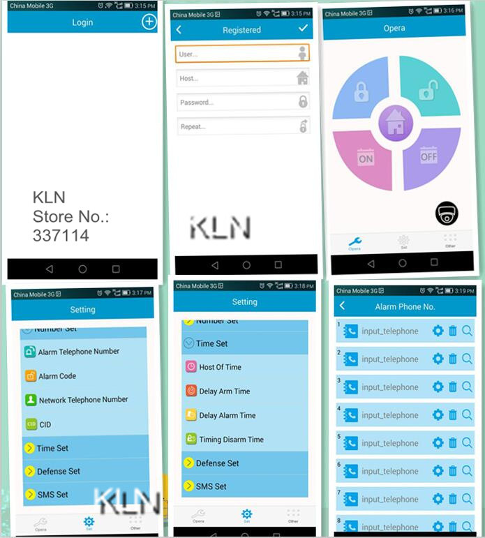 Android app G18 alarm systm_kln