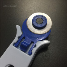 Free Shipping 1 Set Length 15cm Blade Diameter 28mm Blue Quilting Tools Round Knife Nw 30g