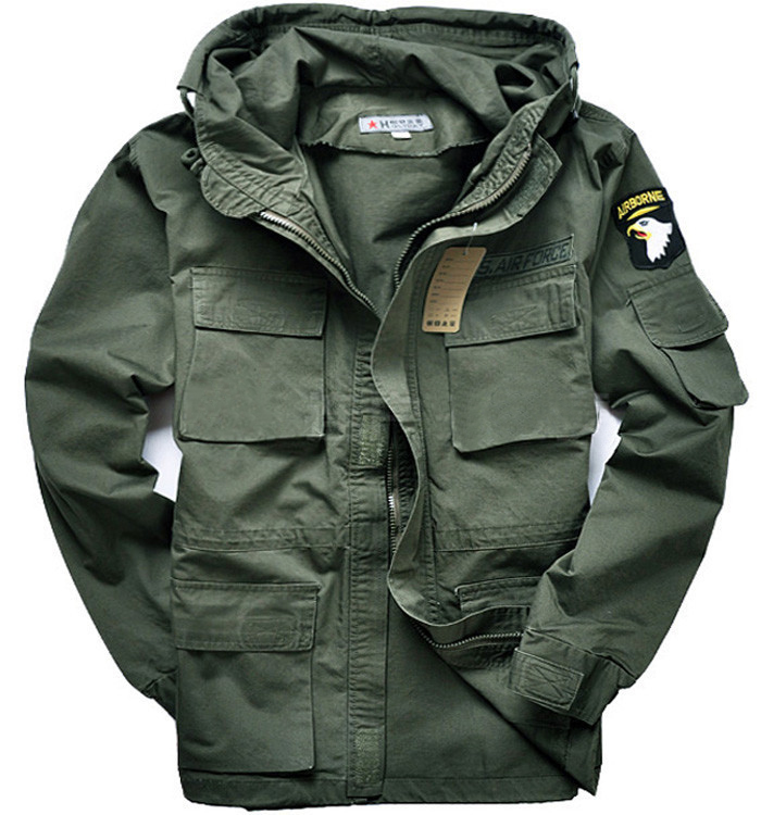 Military style M65 jackets for men pilot coat usa army 101 air force bomber outdoor jacket 2 styles 3 colors can chose