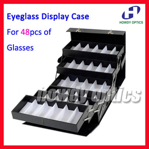 48 Slot Foldable Eyeglass Eyewear Sunglasses Suitcase ...