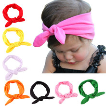 1 X Baby Kids Girls Cotton Headband Knot Tie Headband Headwrap Hair Band Vintage Head Wrap Hair Accessories
