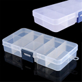 High Qulaity 10 Compartments Fishing Lure Hook Bait Box Transparent Plastic Storage Container Case Fish Lure