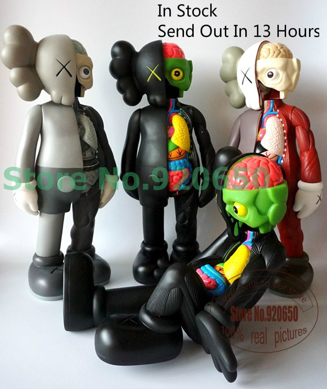 Madness promotion ! 16inch Kaws Dissected Companion Kaws original fake Action Figure with or without retail box for you pick